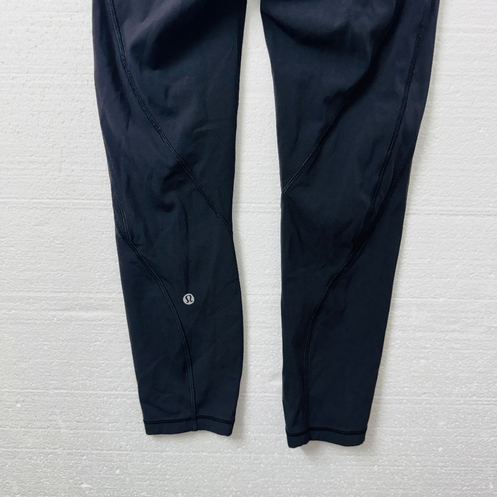 Lululemon Time To Sweat Crop 23'' Leggings 4 Black Performance Activewear Yoga - Picture 10 of 10
